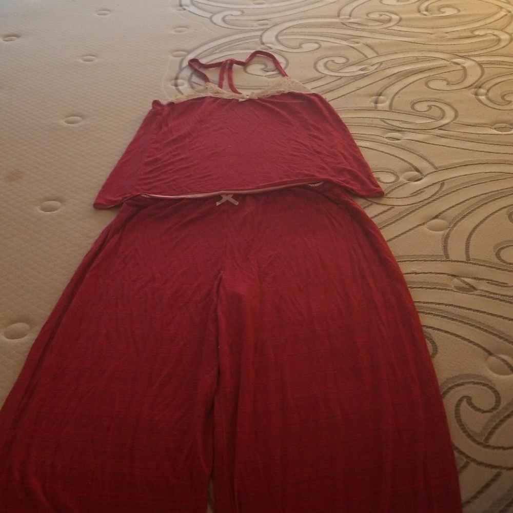 Red 2 piece matching p.j. set by honeydew large